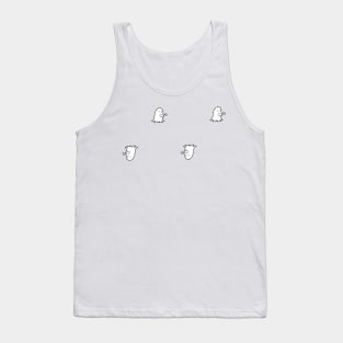 Cute halloween pattern with ghosts | Sweet Monsters Tank Top